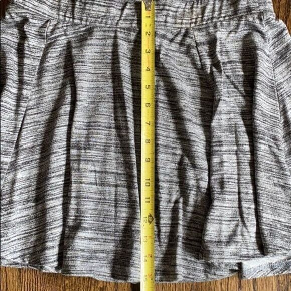 Forever 21 Large Gray Space Dye Flared Mini Skirt Short Soft Casual Festival - Picture 3 of 5